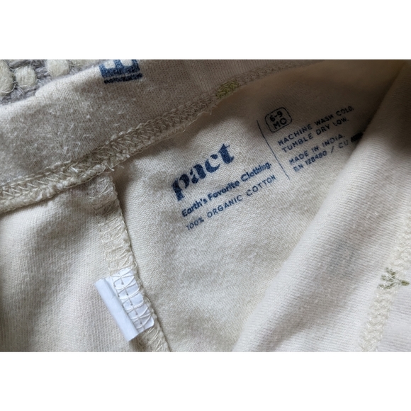 Pair of Pact baby leggings size 6-9 months - Picture 2 of 4